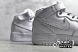 NIKE AIR FORCE 1 MID VINTAGE MOSAIC WHITE/WHITE/WHITE 369733-809
