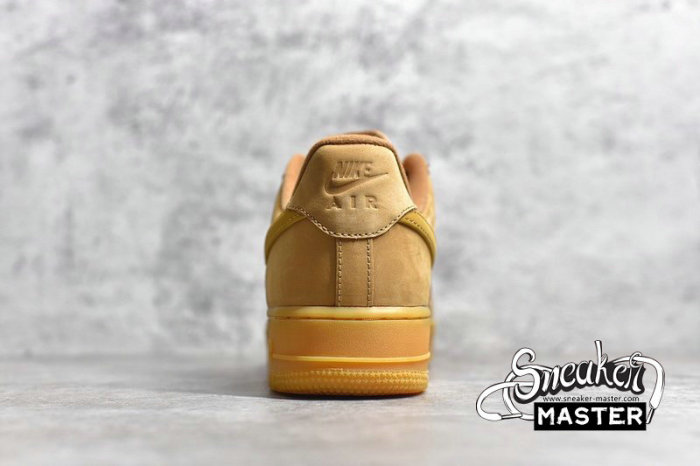 NIKE AIR FORCE 1 LOW FLAX/WHEAT-GUM LIGHT BROWN-BLACK CJ9179-200