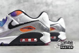 NIKE AIR MAX 90 HAVE A GOOD GAME WHITE/BLACK/SILVER-MULTI-COLOR DC0835-101