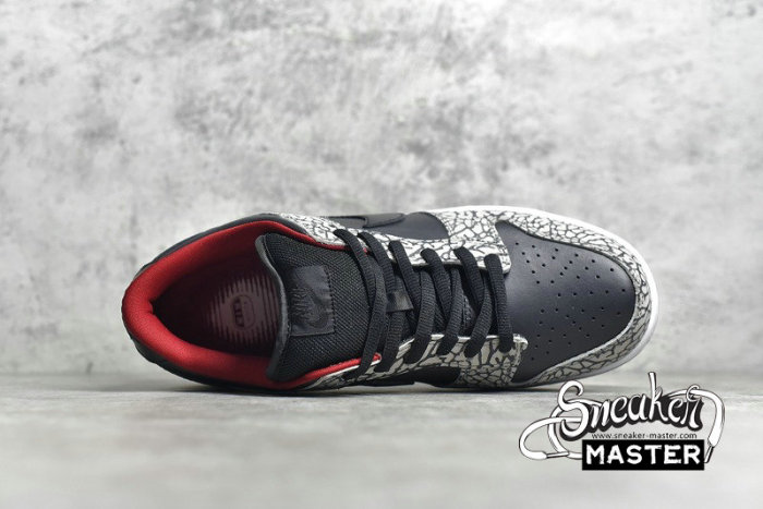 NIKE SUPREME X DUNK LOW PRO SB BLACK CEMENT BLACK/BLACK-CEMENT GREY 304292-131