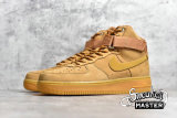 NIKE AIR FORCE 1 HIGH FLAX/WHEAT-GUM LIGHT BROWN-BLACK CJ9178-200