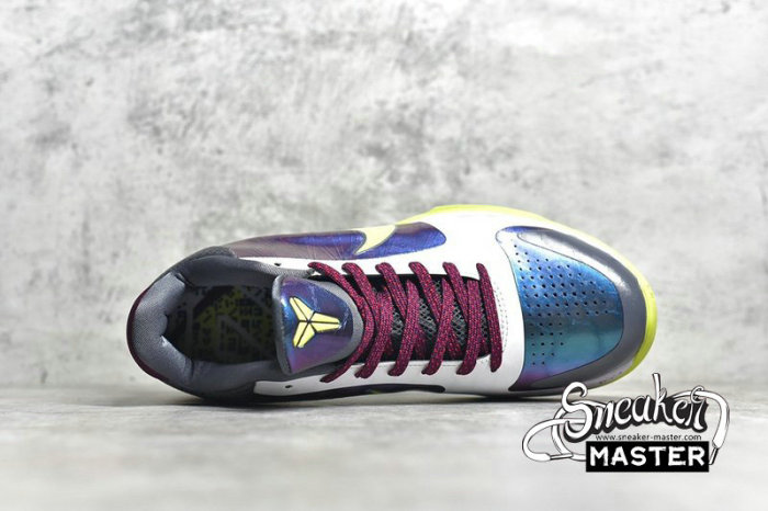 NIKE ZOOM KOBE 5 CHAOS JOKER YELLOW/PURPLE/WHITE-GREEN 386429-531