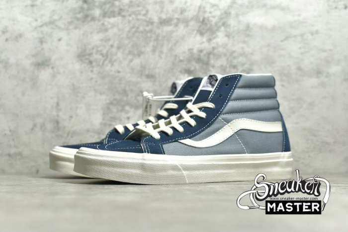 VANS SK8-HIGH VAULT OG BLUE/NAVY BLUE/WHITE VN0A4BVBOIF