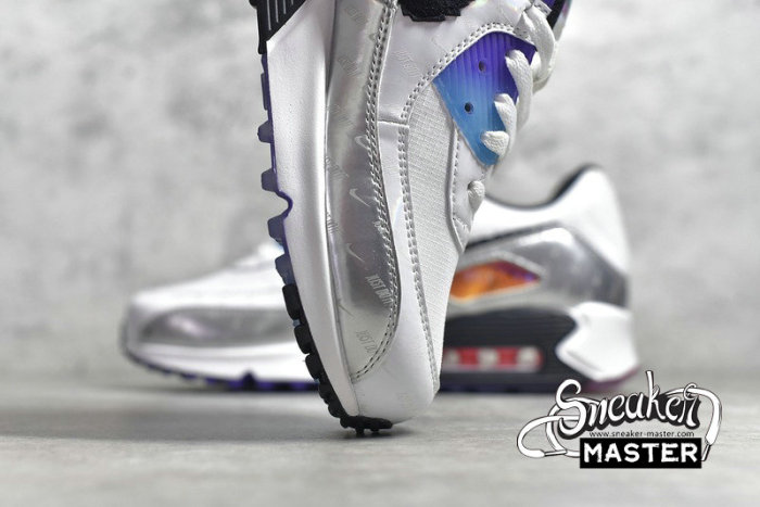 NIKE AIR MAX 90 HAVE A GOOD GAME WHITE/BLACK/SILVER-MULTI-COLOR DC0835-101