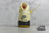 NIKE OFF-WHITE X AIR JORDAN 5 SP SAIL/FIRE RED/MUSLIN/BLACK DH8565-100