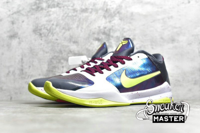 NIKE ZOOM KOBE 5 CHAOS JOKER YELLOW/PURPLE/WHITE-GREEN 386429-531