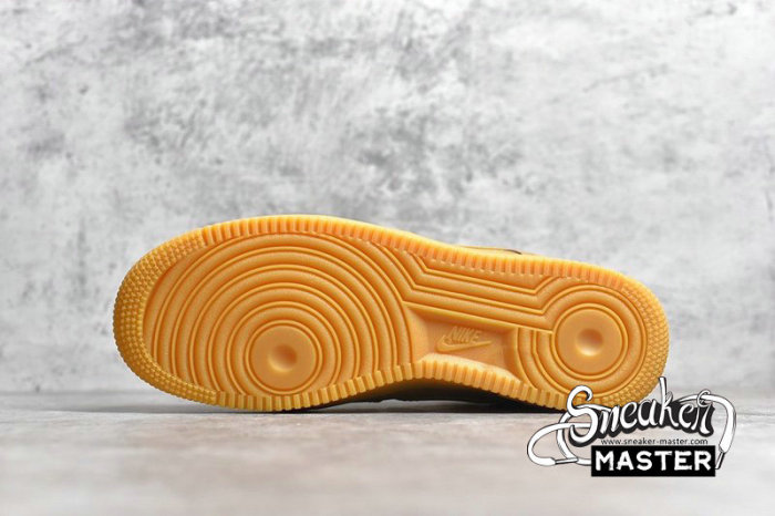 NIKE AIR FORCE 1 LOW FLAX/WHEAT-GUM LIGHT BROWN-BLACK CJ9179-200