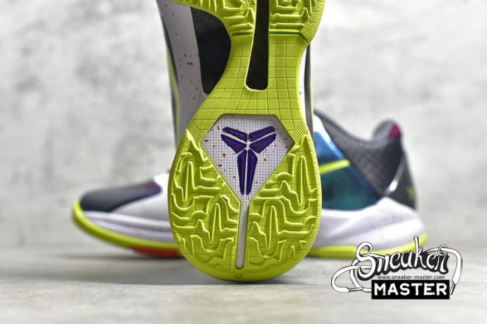 NIKE ZOOM KOBE 5 CHAOS JOKER YELLOW/PURPLE/WHITE-GREEN 386429-531