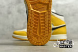 NIKE AIR JORDAN 1 MID SE LAKERS UNIVERSITY GOLD/PALE IVORY-COURT PURPLE-BLACK 852542-700