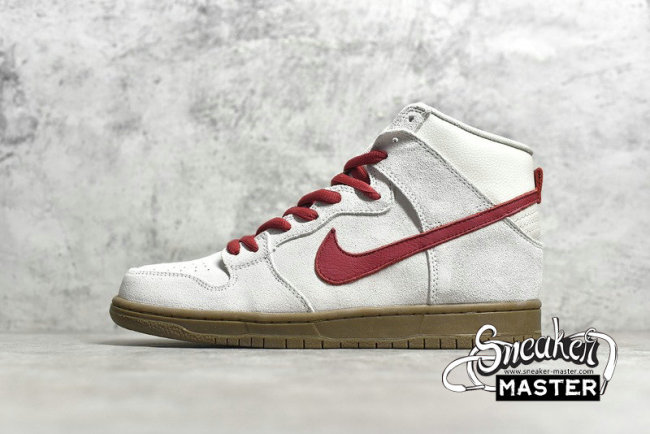 NIKE DUNK HIGH PRO SB BIRCH/HYPER RED 305050-206