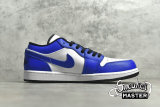 NIKE AIR JORDAN 1 LOW GAME ROYAL WHITE/GAME ROYAL/BLACK 553558-124