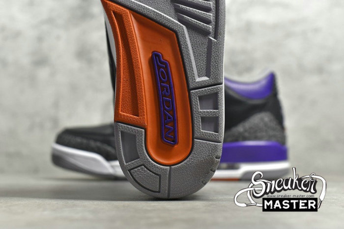 NIKE AIR JORDAN 3 RETRO BLACK/CEMENT GREY-WHITE-COURT PURPLE CT8532-050