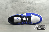 NIKE AIR JORDAN 1 LOW GAME ROYAL WHITE/GAME ROYAL/BLACK 553558-124