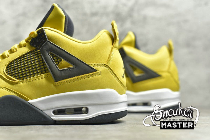 NIKE AIR JORDAN 4 RETRO LS LIGHTNING TOUR YELLOW/DARK BLUE-GREY-WHITE 314254-702