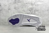 NIKE AIR JORDAN 4 RETRO WHITE/METALLIC SILVER-COURT PURPLE CT8527-115