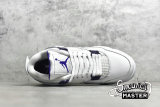 NIKE AIR JORDAN 4 RETRO WHITE/METALLIC SILVER-COURT PURPLE CT8527-115