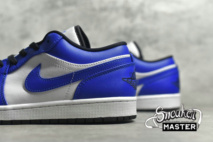 NIKE AIR JORDAN 1 LOW GAME ROYAL WHITE/GAME ROYAL/BLACK 553558-124