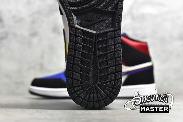 NIKE AIR JORDAN 1 MID SE RIVALS FIELD PURPLE/WHITE-GYM RED 852542-005