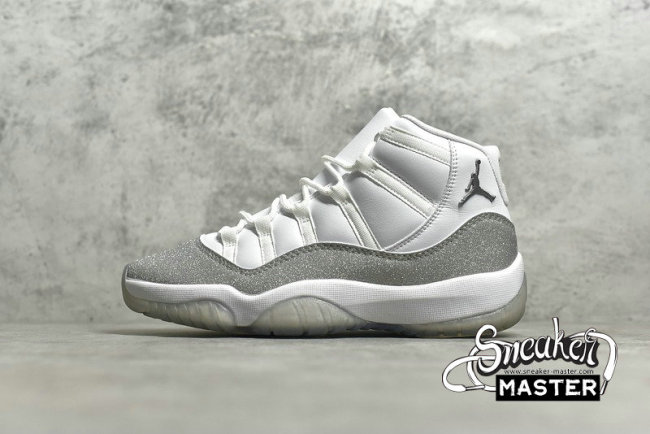 NIKE AIR JORDAN 11 WHITE/METALLIC SILVER/VAST GREY AR0715-100