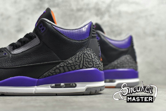 NIKE AIR JORDAN 3 RETRO BLACK/CEMENT GREY-WHITE-COURT PURPLE CT8532-050