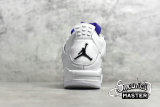 NIKE AIR JORDAN 4 RETRO WHITE/METALLIC SILVER-COURT PURPLE CT8527-115
