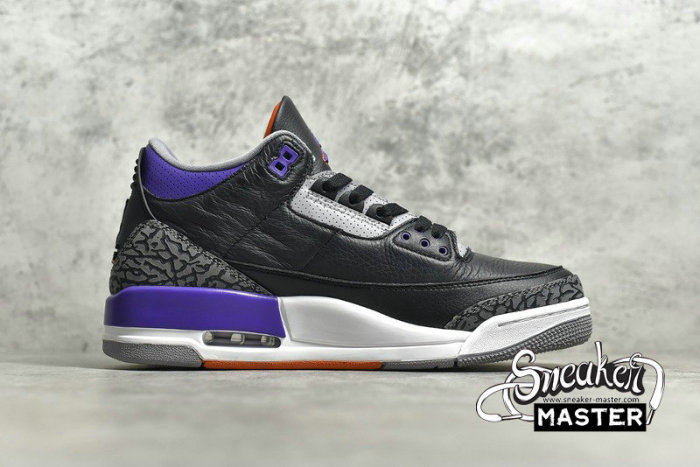 NIKE AIR JORDAN 3 RETRO BLACK/CEMENT GREY-WHITE-COURT PURPLE CT8532-050