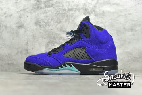 NIKE AIR JORDAN 5 RETRO ALTERNATE GRAPE GRAPE ICE/NEW EMERALD-BLACK 136027-500