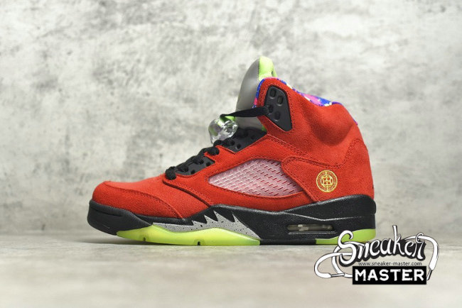 NIKE AIR JORDAN 5 RETRO SE WHAT THE VARSITY MAIZE/GHOST GREEN/SOLAR ORANGE CZ5725-700