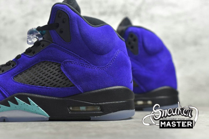 NIKE AIR JORDAN 5 RETRO ALTERNATE GRAPE GRAPE ICE/NEW EMERALD-BLACK 136027-500