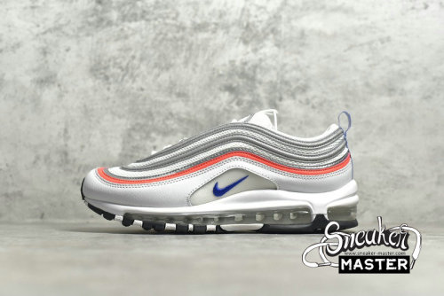 NIKE AIR MAX 97 ESSENTIAL FLASH CRIMSON WHITE/FLASH CRIMSON/METALLIC SILVER/RACER BLUE CZ6087-101