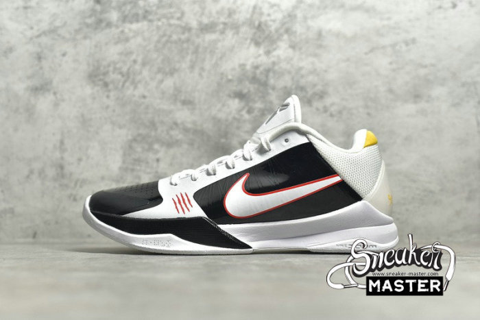 NIKE ZOOM KOBE 5 PROTRO ALTERNATE BRUCE LEE WHITE/BLACK/COMET RED/WHITE CD4991-101