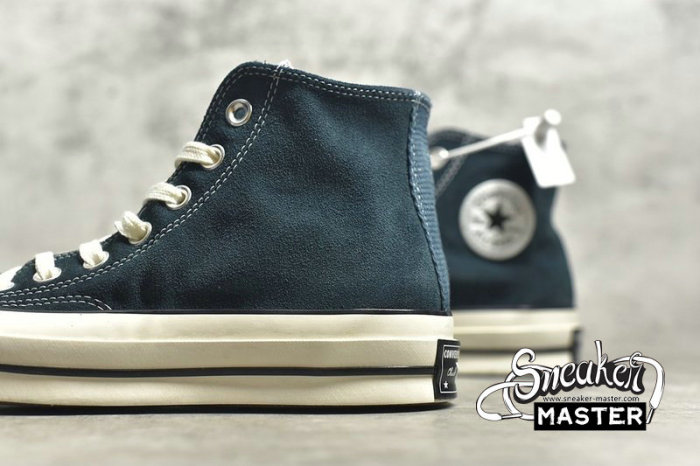 CONVERSE CHUCK TAYLOR ALL STAR 70S HIGH MIDNIGHT TURQUOISE/BLACK-EGRET 166214C