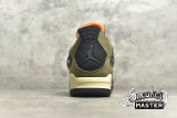 NIKE UNDEFEATED X AIR JORDAN 4 RETRO DEEP GREEN/CLEM-BLACK-DK JBM351-M1