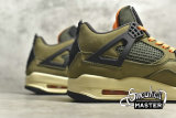 NIKE UNDEFEATED X AIR JORDAN 4 RETRO DEEP GREEN/CLEM-BLACK-DK JBM351-M1