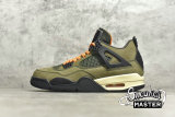 NIKE UNDEFEATED X AIR JORDAN 4 RETRO DEEP GREEN/CLEM-BLACK-DK JBM351-M1