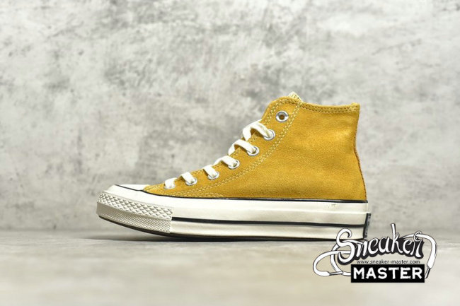 CONVERSE CHUCK TAYLOR ALL STAR 70S HIGH MUSTARD YELLOW/MUSTARD YELLOW/WHITE 159189C