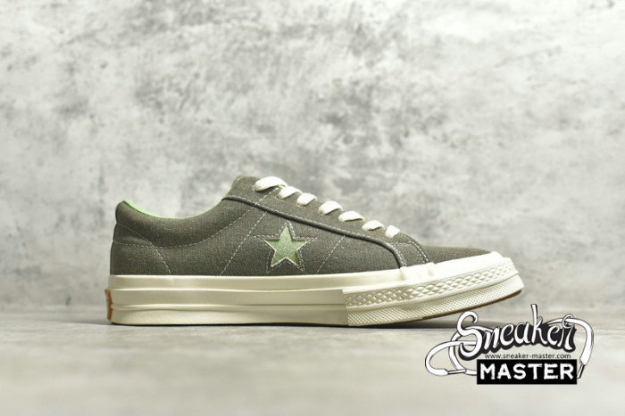 CONVERSE CHUCK TAYLOR ONE STAR SUNBAKED GREEN/GREEN/WHITE 164361C