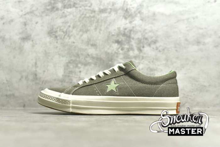 CONVERSE CHUCK TAYLOR ONE STAR SUNBAKED GREEN/GREEN/WHITE 164361C