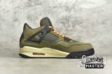NIKE UNDEFEATED X AIR JORDAN 4 RETRO DEEP GREEN/CLEM-BLACK-DK JBM351-M1