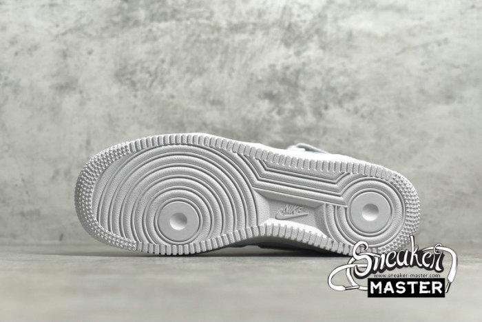 NIKE AIR FORCE 1 MID VINTAGE MOSAIC WHITE WHITE/BLACK/WHITE 368732-810