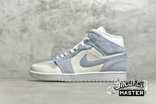 NIKE AIR JORDAN 1 MID MIXED TEXTURES BLUE SAIL/BLUE-WHITE DA4666-100