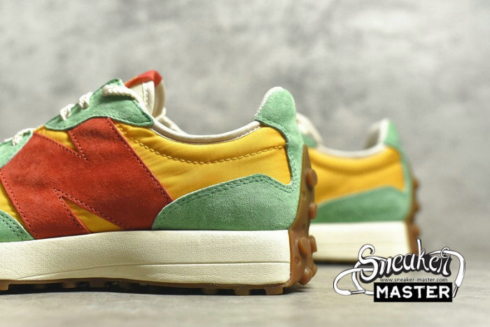 NEW BALANCE 327 RUNNING SHOES RED/YELLOW-MINT GREEN MS327SZ1