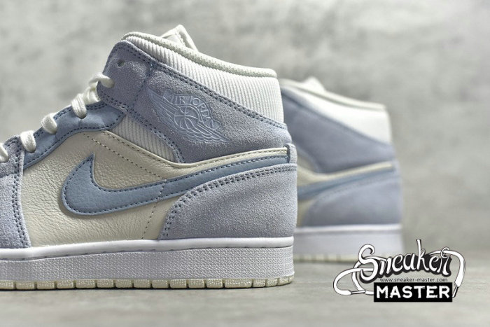 NIKE AIR JORDAN 1 MID MIXED TEXTURES BLUE SAIL/BLUE-WHITE DA4666-100