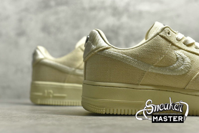 NIKE STUSSY X AIR FORCE 1 LOW FOSSIL FOSSIL STONE/SAIL/OFF WHITE CZ9084-200