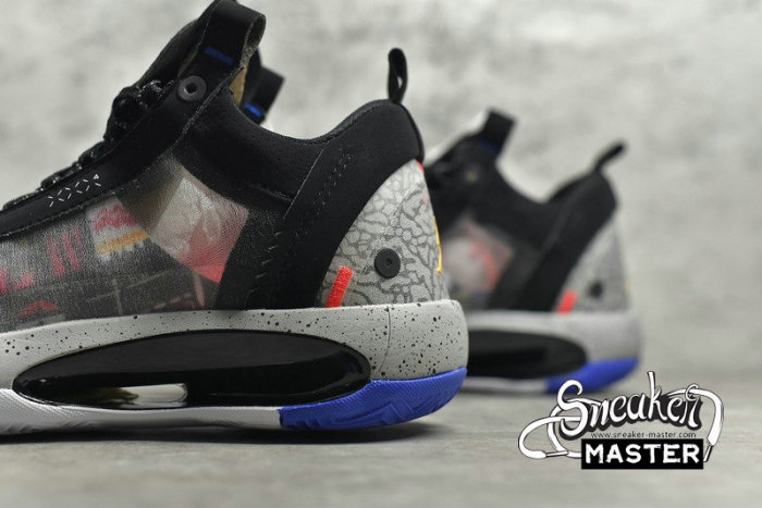 NIKE AIR JORDAN 34 LOW PF HERITAGE BLACK/LASER ORANGE/WHITE CZ7746-008