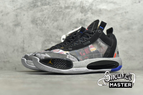 NIKE AIR JORDAN 34 LOW PF HERITAGE BLACK/LASER ORANGE/WHITE CZ7746-008