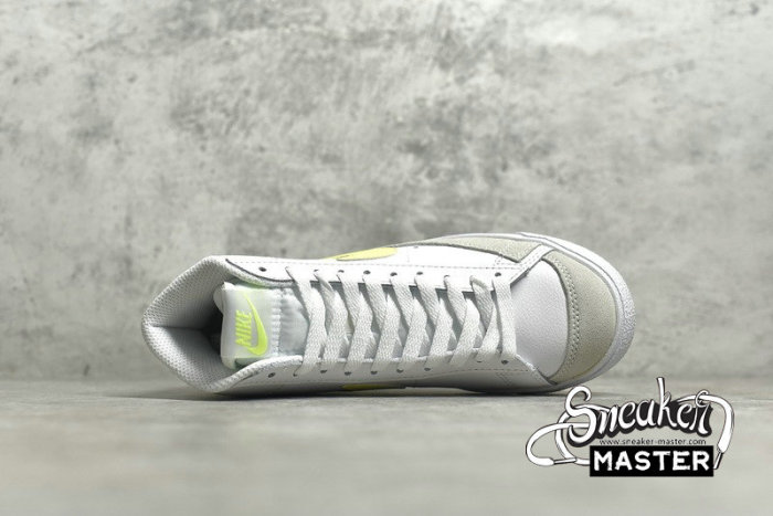 NIKE BLAZER MID 77 LEMON VENOM WHITE/LEMON VENOM/PURE PLATINUM/FOSSIL CZ0362-100