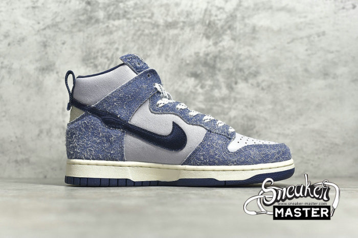 NIKE NOTRE X SB DUNK HIGH BLUE VOID MIDNIGHT NAVY/SKY GREY/FOSSIL/MIDNIGHT NAVY CW3092-400