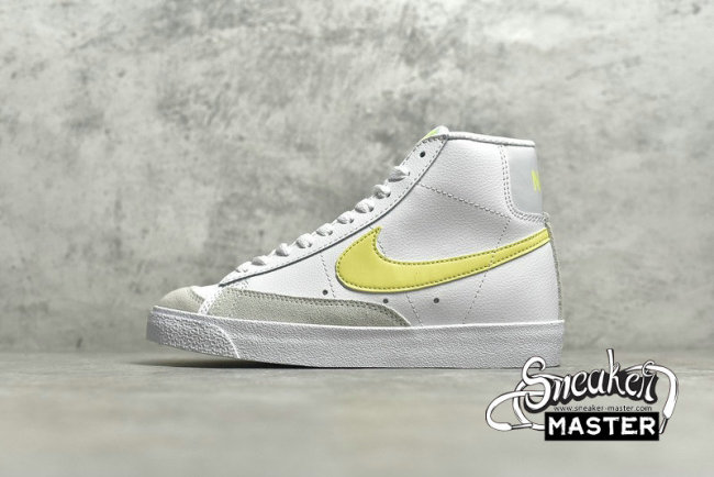 NIKE BLAZER MID 77 LEMON VENOM WHITE/LEMON VENOM/PURE PLATINUM/FOSSIL CZ0362-100
