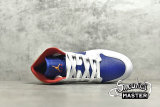 NIKE AIR JORDAN 1 MID GS WHITE/LASER ORANGE/DEEP ROYAL BLUE 554725-131